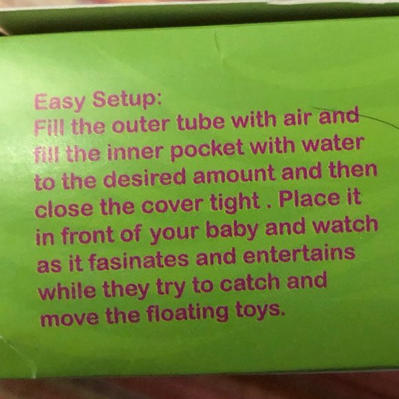 NWT SPLASHIN’ KIDS Inflatable Tummy Time Water Mat for Infants & Toddlers - Picture 3 of 3